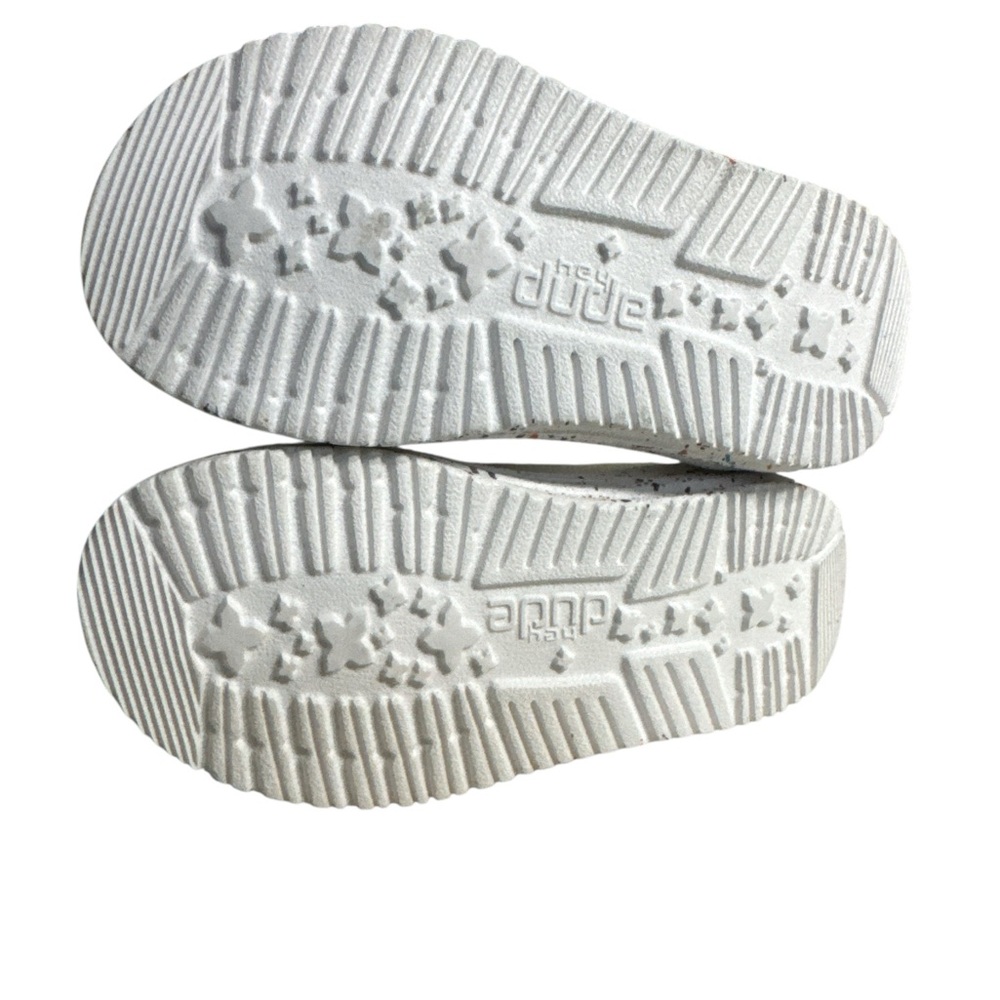 Hey Dude Wendy Toddler Disco White Slip-On Shoes Size K6 / EU 22 or K8 EU 25 - Picture 6 of 10
